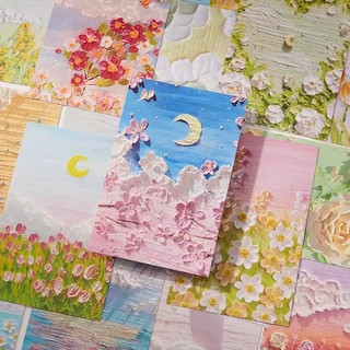 Bưu thiếp hình tranh sơn dầu phong cảnh nhiều mẫu
