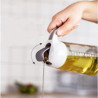 Bình đựng dầu ăn, nước mắm, xì dầu tự động đóng mở nắp 300ml