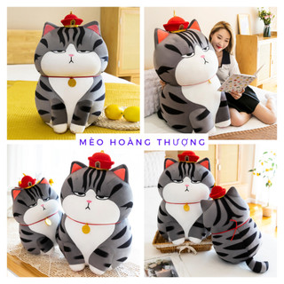 Gấu bông mèo thần tài. thú nhồi bông mèo hoàng thượng biz size 100 cm nặng 5kg