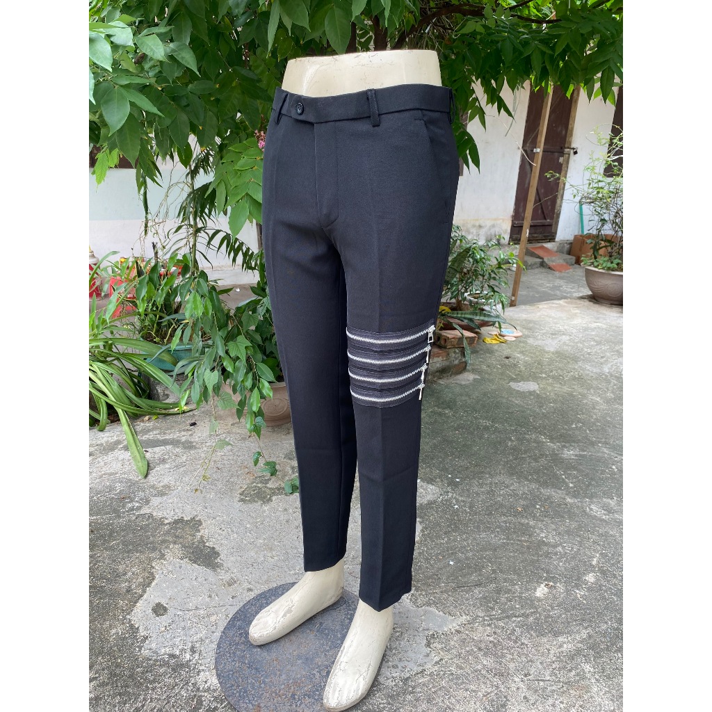 Quần Âu Thom Viền Khóa