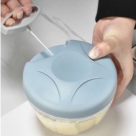 JIETAO Máy xay sinh tố gia đình,Máy xay tỏi,Máy xay sinh tố kéo tay,Thiết kế dây kéo