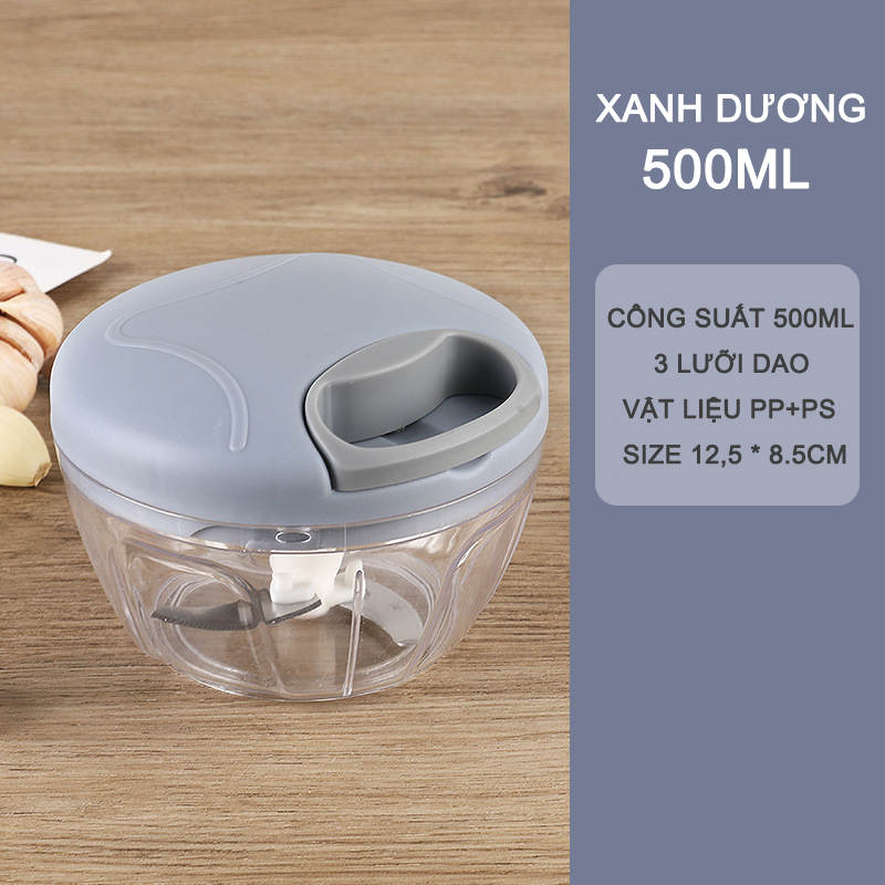 JIETAO Máy xay sinh tố gia đình,Máy xay tỏi,Máy xay sinh tố kéo tay,Thiết kế dây kéo