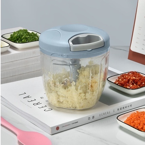 JIETAO Máy xay sinh tố gia đình,Máy xay tỏi,Máy xay sinh tố kéo tay,Thiết kế dây kéo