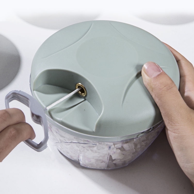 JIETAO Máy xay sinh tố gia đình,Máy xay tỏi,Máy xay sinh tố kéo tay,Thiết kế dây kéo