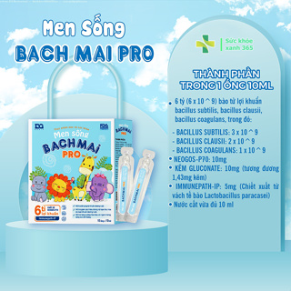 Men sống Bạch mai Pro Men vi sinh cho bé 6 tỷ lợi khuẩn đường ruột giúp