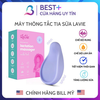 Máy thông tắc tia sữa có nhiệt làm ấm lavie tím 3 in 1 massage thông tia tại nhà an toàn kích sữa mẹ