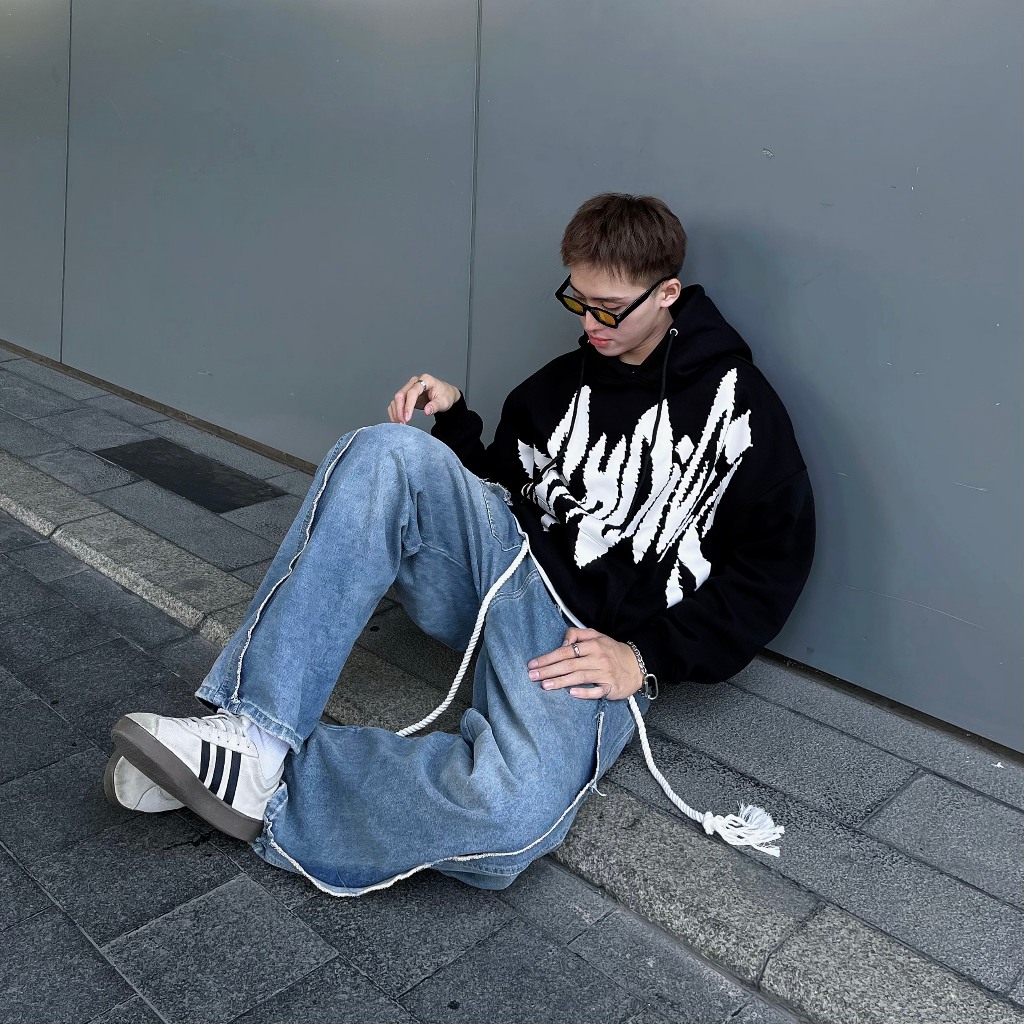 Bad Choices | Quần Jean thụng Dài rách mã 08