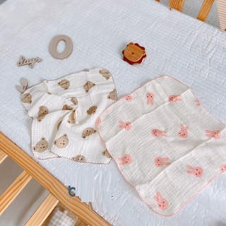 Set 5 khăn sữa sợi tre Muslin kháng khuẩn an toàn cho bé - Kích thước 30x30cm