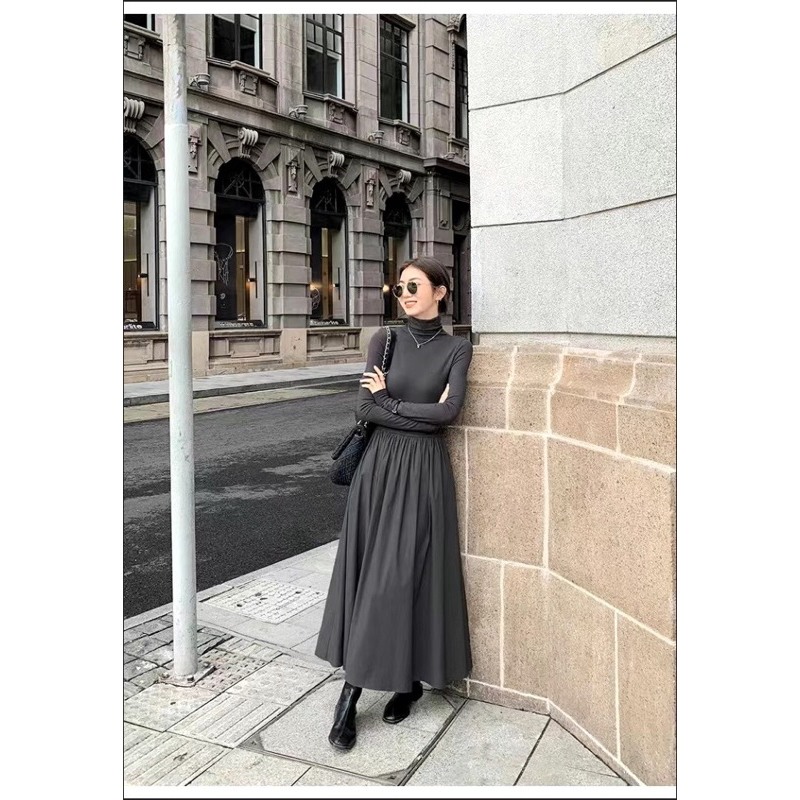 Đầm Thun Dáng Dài phong cách hàn quốc  Thời trang mới