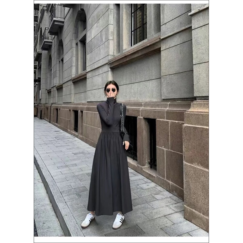 Đầm Thun Dáng Dài phong cách hàn quốc  Thời trang mới