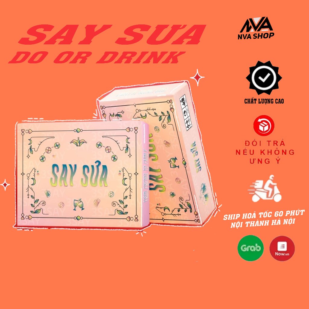 Bộ bài Drinking game Do or Drink say sưa cho bạn bè hội nhóm đầ đủ 156 lá