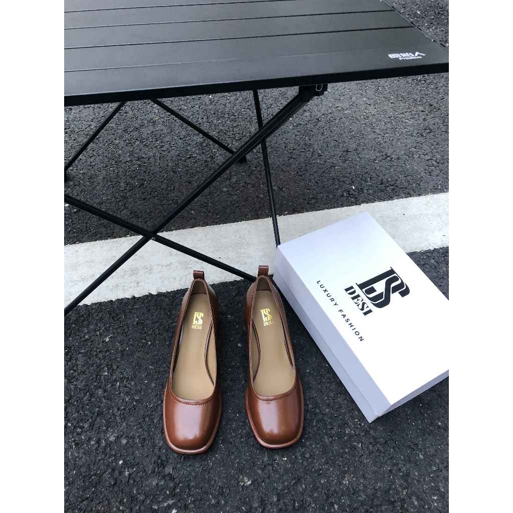 Giày Búp Bê Đế Vuông 6 Phân Thời Trang DESI 2360-3