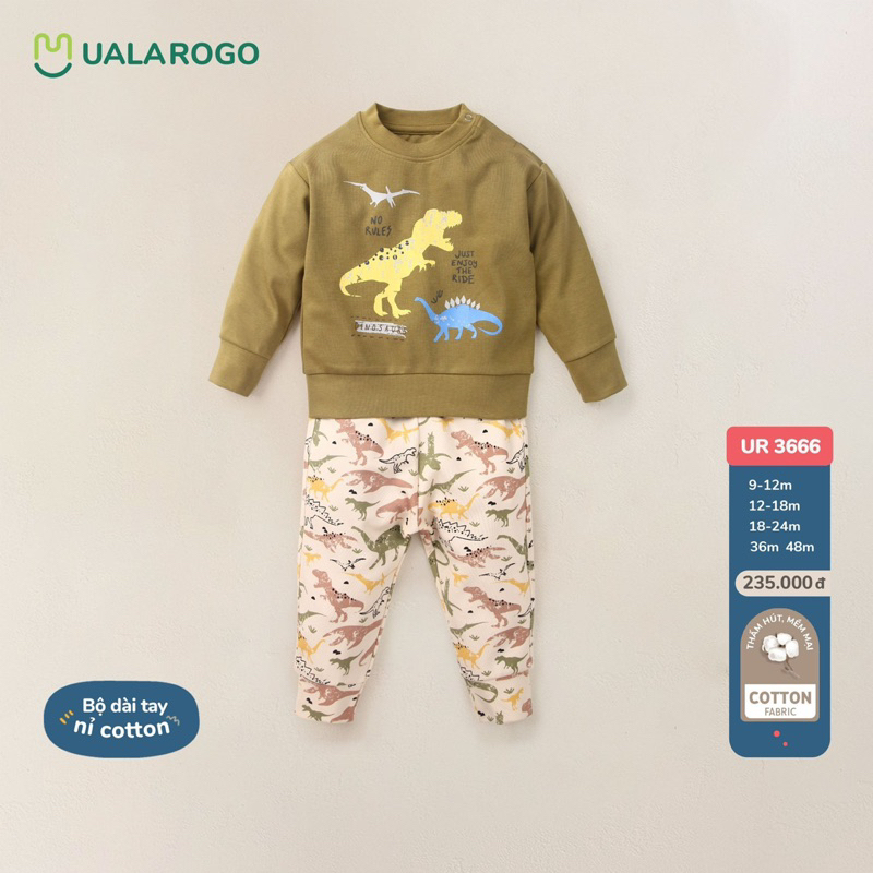 Bộ dài tay nỉ cotton UR 3666