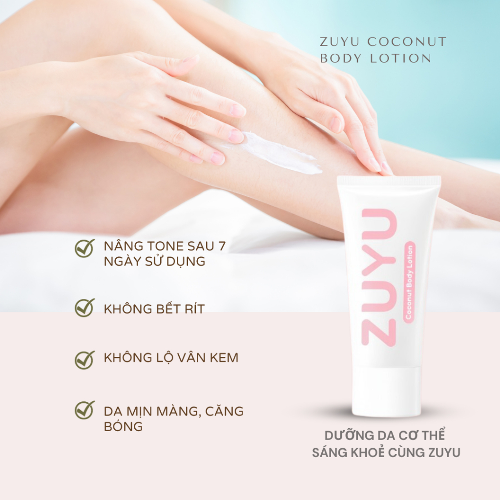 Tuýp Kem Body ZuYu Dưỡng Trắng Da 200gram