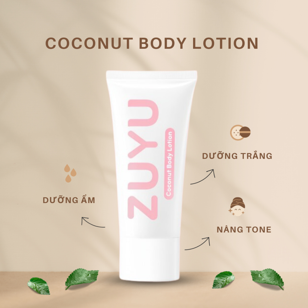 Tuýp Kem Body ZuYu Dưỡng Trắng Da 200gram