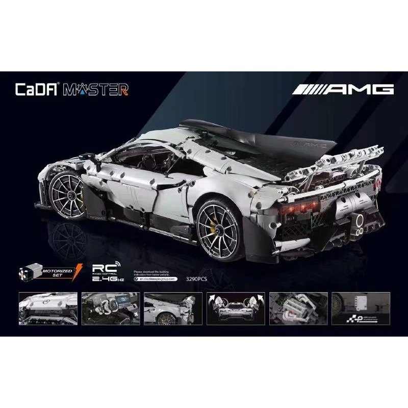 Đồ Chơi Lắp Ráp Siêu Xe Mercedes-AMG – CADA C61503W tỷ lệ 1:8 full RC điều khiển