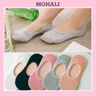Tất lười nữ vớ hài trơn nữ dưới mắt cá chân có silicon chống tuột gót cotton kháng khuẩn MOHALI VL009