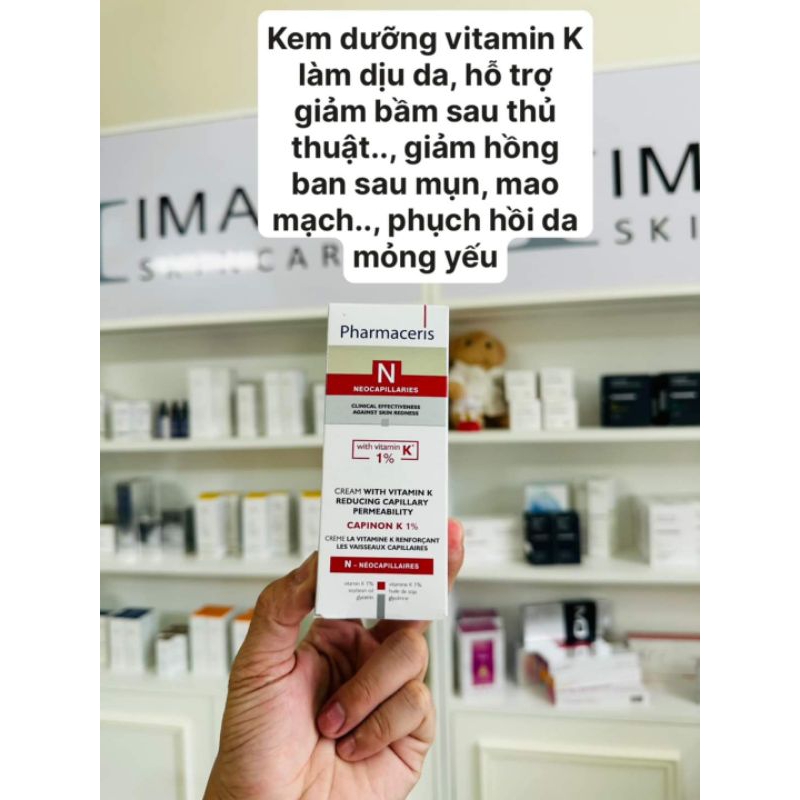 Kem dưỡng phục hồi Pharmaceris CAPINON K 1% CREAM