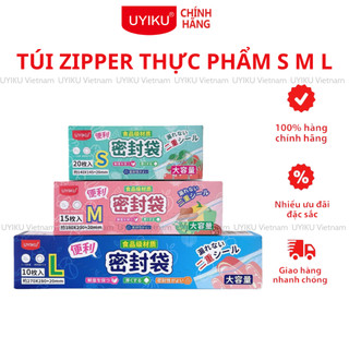 Túi zipper đựng thực phẩm uyiku 3 size s m l chính hãng