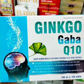 Ginko Gaba Q10 Omega 6000 - Hỗ Trợ Tăng Cường Tuần Hoàn Máu Não