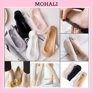 Vớ lười nữ búp bê lụa cao cấp mang giày cao gót giấu vớ có đệm cao su chống trượt chống tuột MOHALI VL006