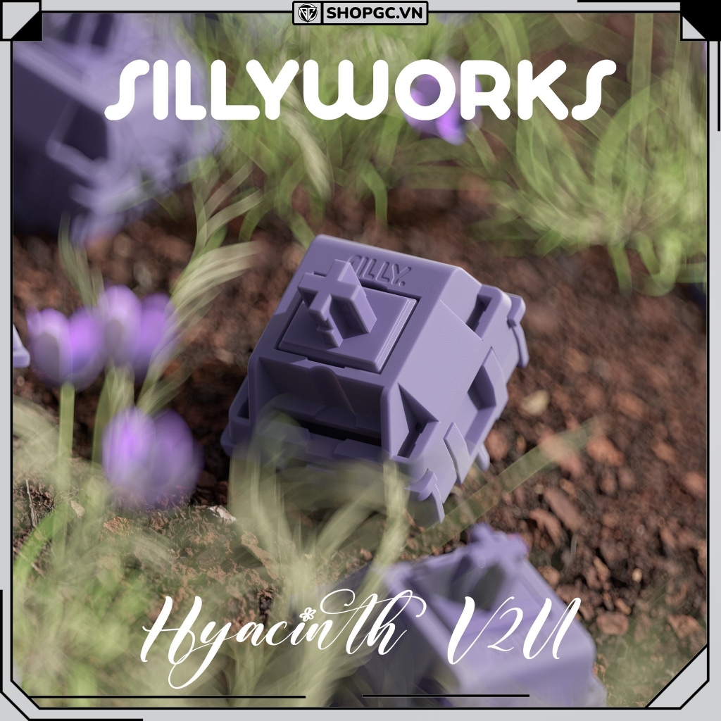 Switch Sillyworks X Hyacinth V2U | Bản mới nhất | Linear  Pre-lubed siêu mượt mà | Công tắc bàn phím cơ 5 PIN | BigBuy360 - bigbuy360.vn