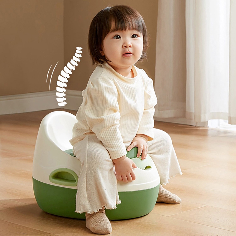 Bô vệ sinh di động KUB cho bé bằng nhựa PU/PP màu xanh lá/vàng