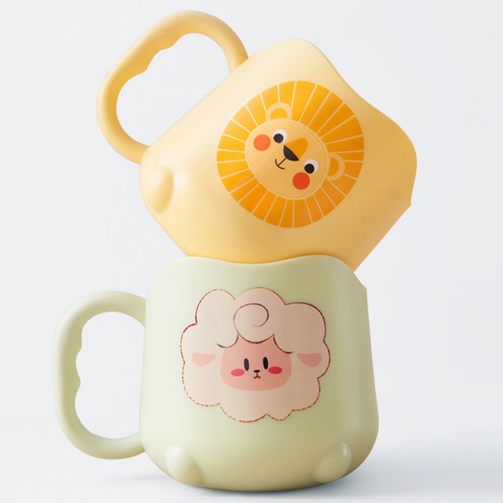 Cốc đánh răng trẻ em KUB chống vỡ cho bé dùng tại nhà rửa mặt súc miệng cho bé gái bé trai cốc đựng bàn chải đánh răng