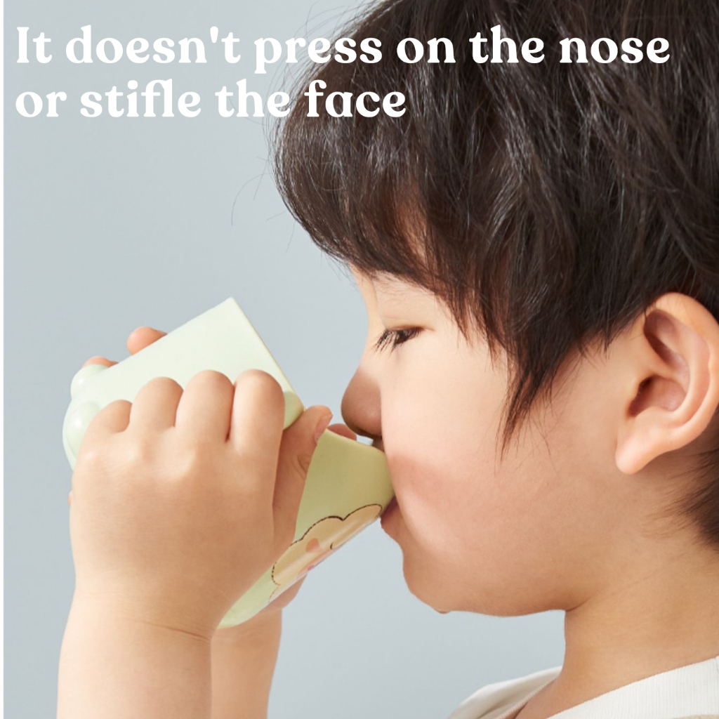 Cốc đánh răng trẻ em KUB chống vỡ cho bé dùng tại nhà rửa mặt súc miệng cho bé gái bé trai cốc đựng bàn chải đánh răng