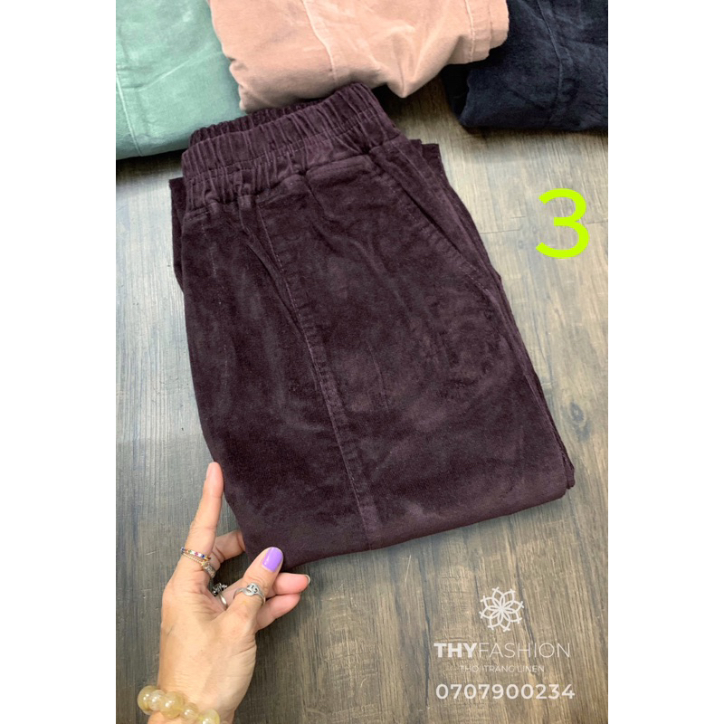 Quần TICKE NHUNG_ vải xuất dư co giãn mát