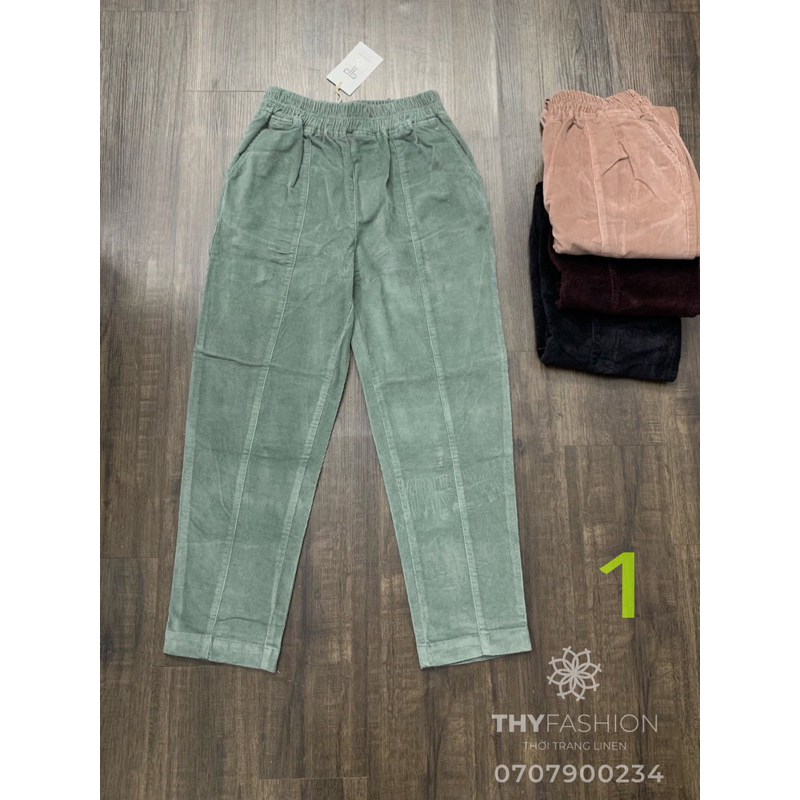 Quần TICKE NHUNG_ vải xuất dư co giãn mát