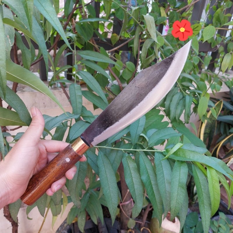 Dao Chặt Xương Chặt Củi Rèn thủ công thép Nhíp ôtô chuẩn sắc bén
