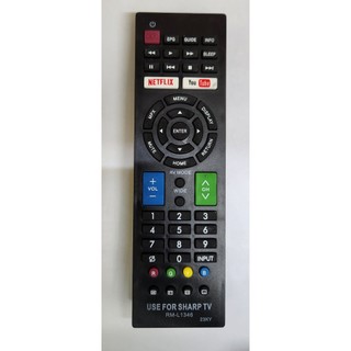 Điều khiển tivi smart internet SHARP 1346 giá rẻ + Pin.