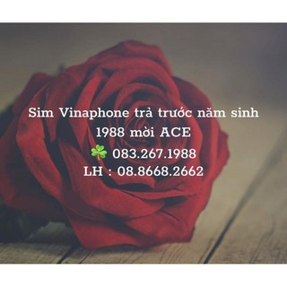 Sim Vinaphone Sim số đẹp sim năm sinh 1988 sim trả trước