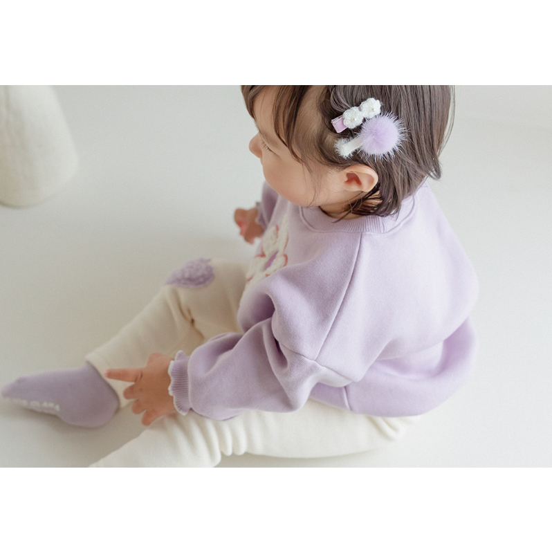 Happy Prince Áo nỉ tím Hàn Quốc cho bé