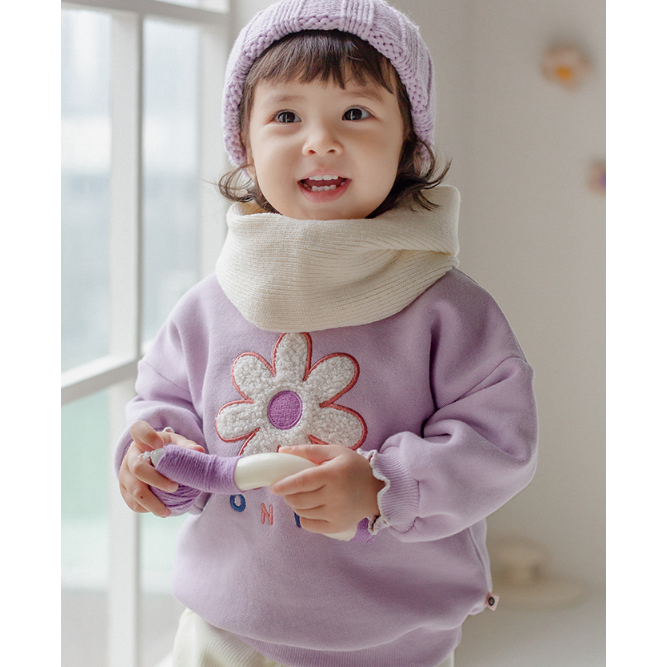 Happy Prince Áo nỉ tím Hàn Quốc cho bé