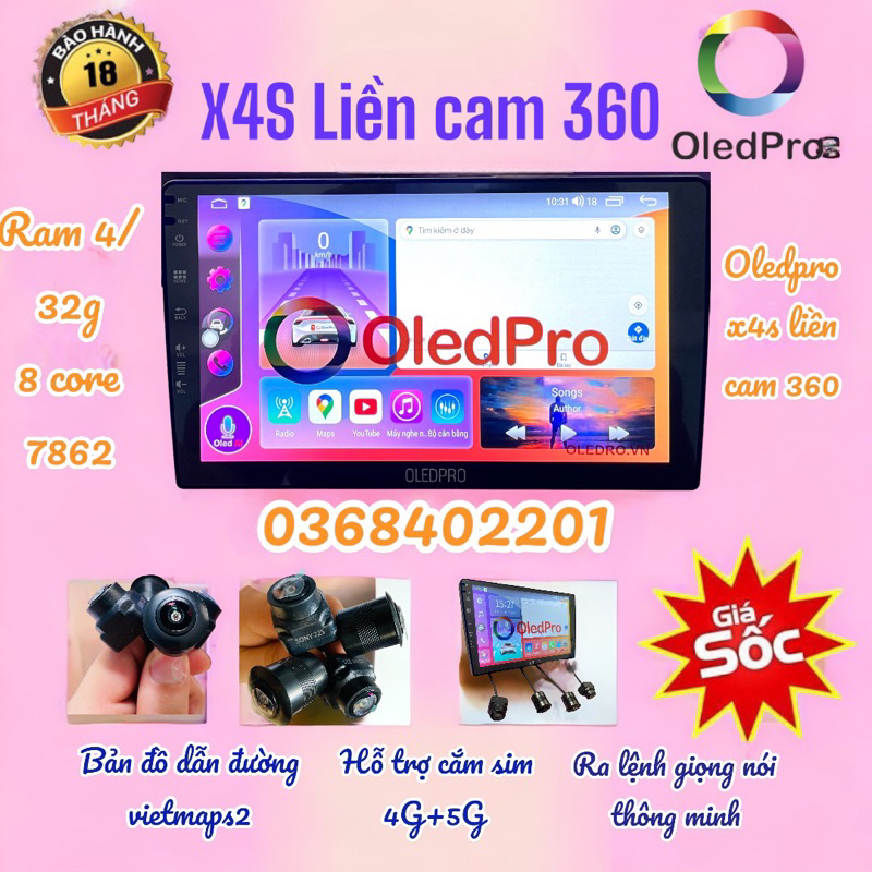 Oledpro X4S liền cam 360