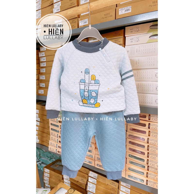 Bộ trần bông cao cấp good mama cho bé