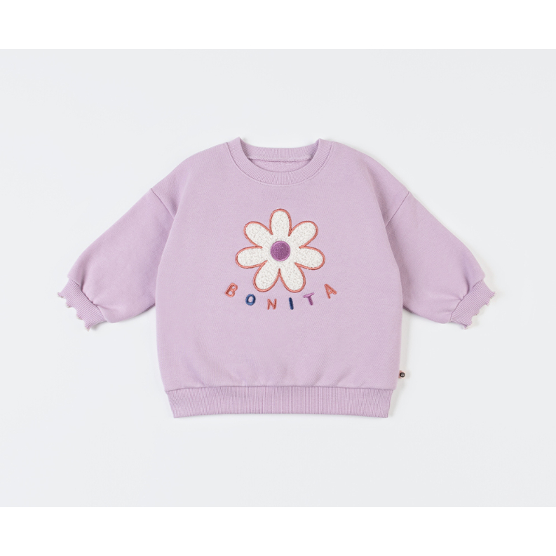 Happy Prince Áo nỉ tím Hàn Quốc cho bé