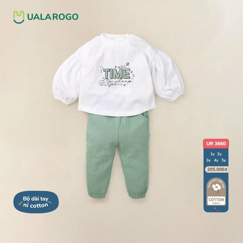 Bộ dài tay nỉ cotton UR 3660