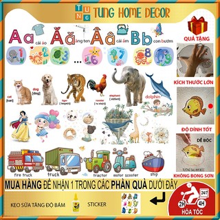 tranh decal dán tường cho bé TUNG Home Decor THD23 độ bám dính tốt không để lại keo
