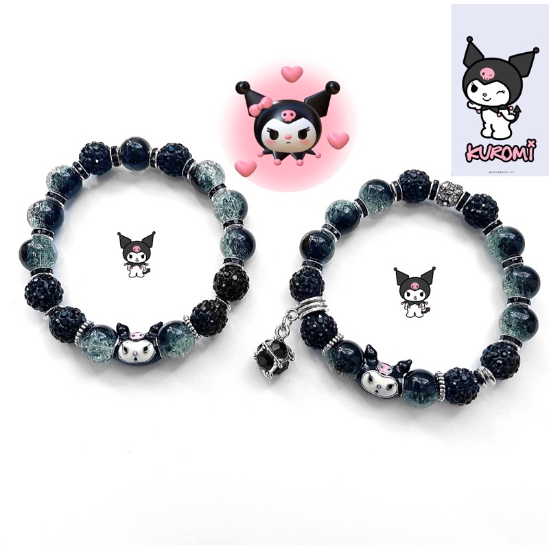 Vòng tay pha lê Kuromi