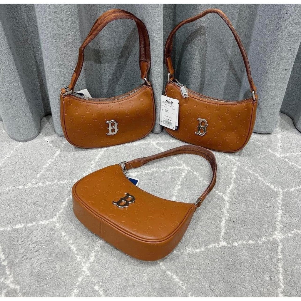 Túi Kẹp Nách Da In Chìm MLB NY Full Tag Code