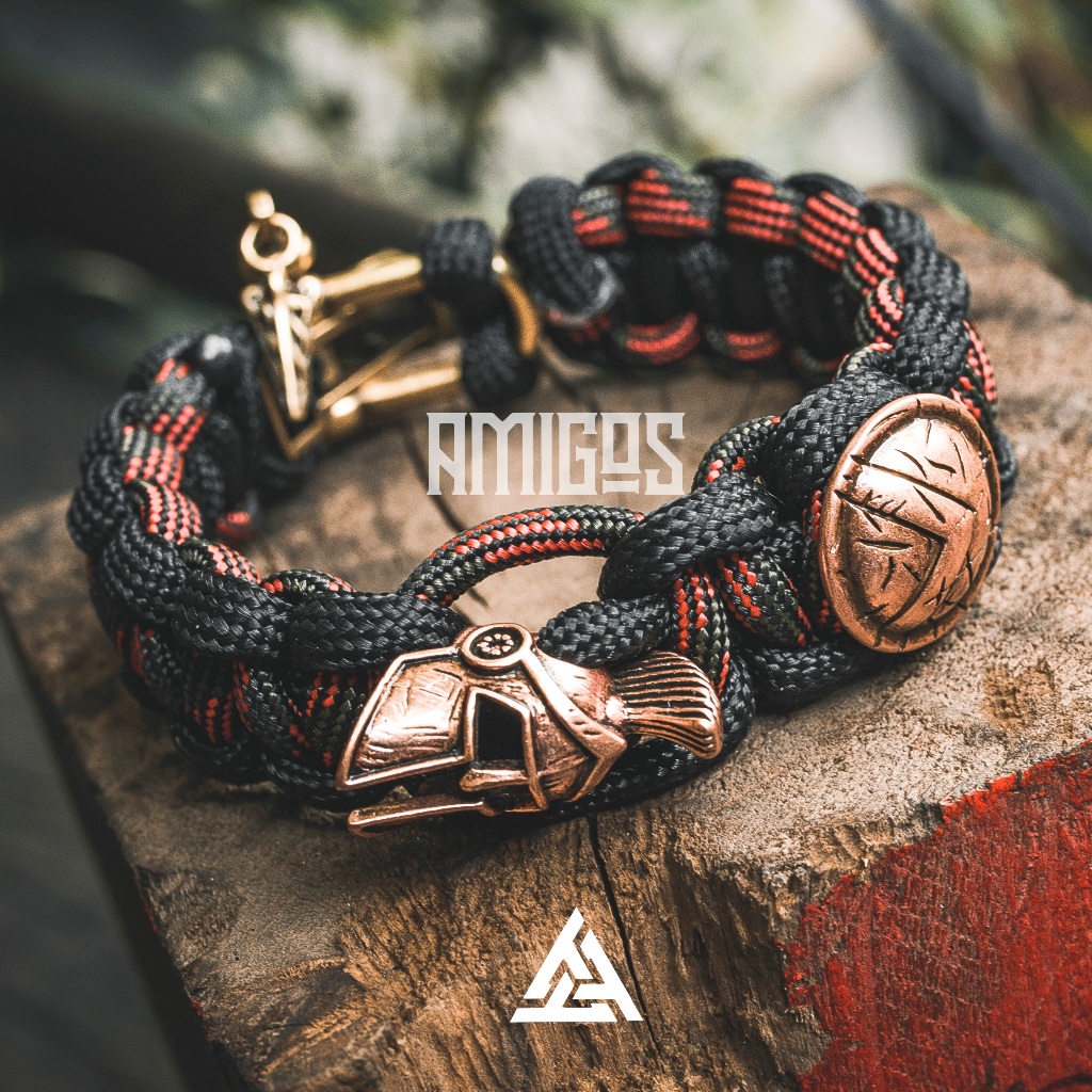 Vòng tay nam, handmade, đẹp, không gỉ, Vòng tay Spartacus - Amigos