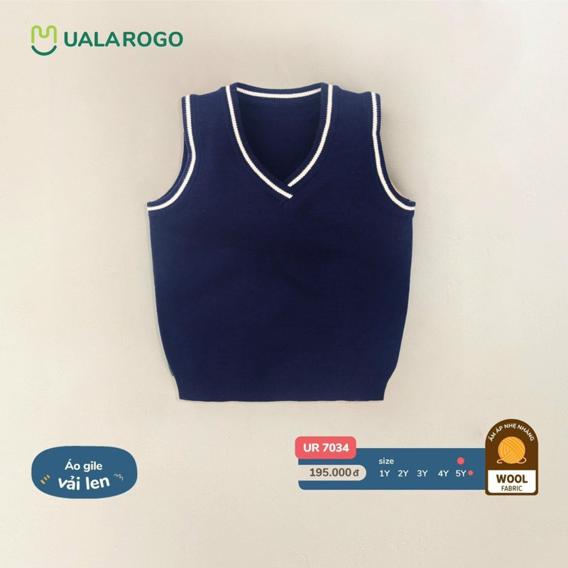 Áo gile vải len UR 7034