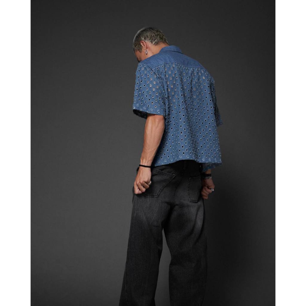 ÁO SƠ MI SPOTTED DENIM SHIRT