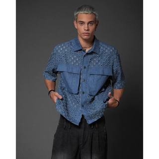 Áo sơ mi spotted denim shirt