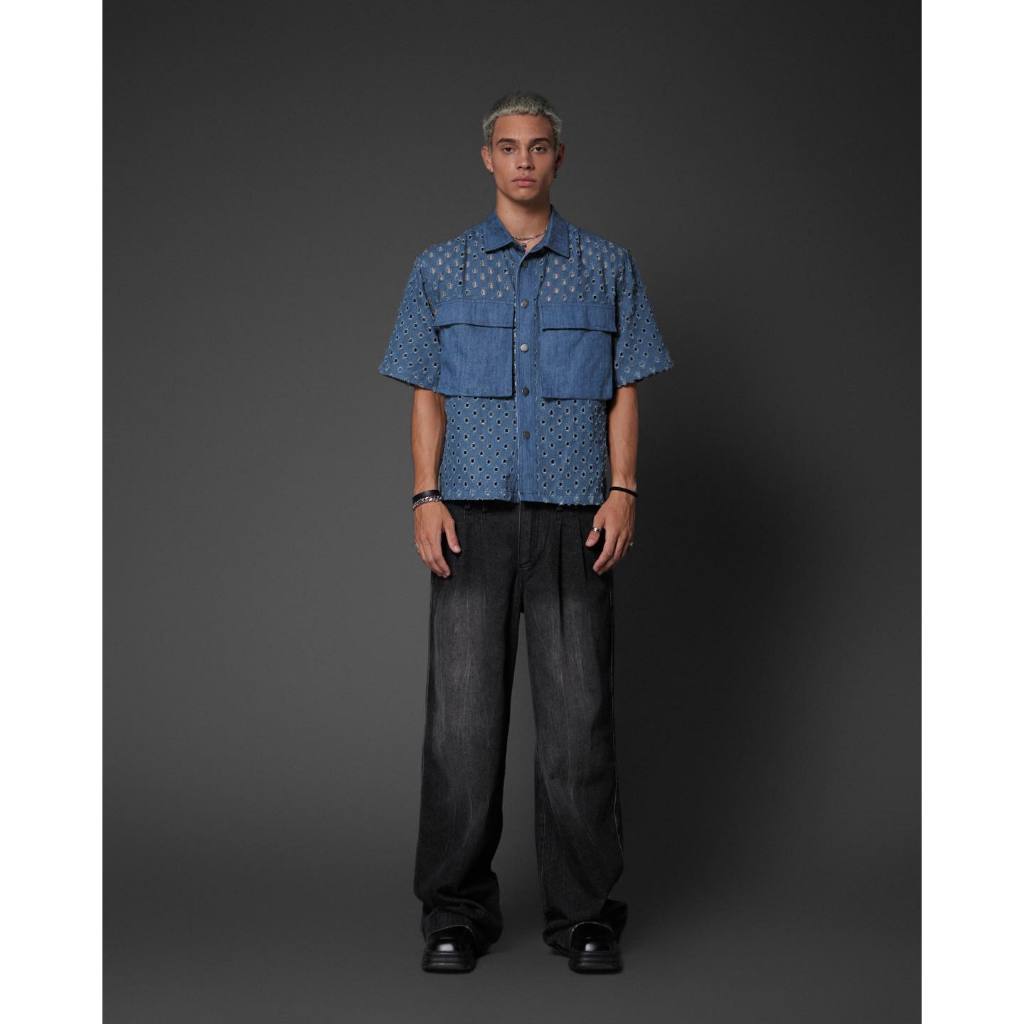 ÁO SƠ MI SPOTTED DENIM SHIRT