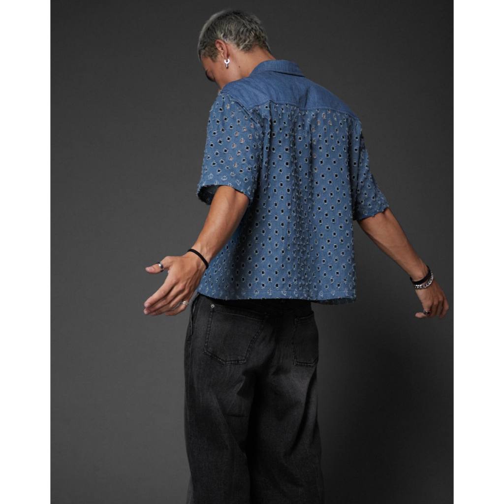 ÁO SƠ MI SPOTTED DENIM SHIRT