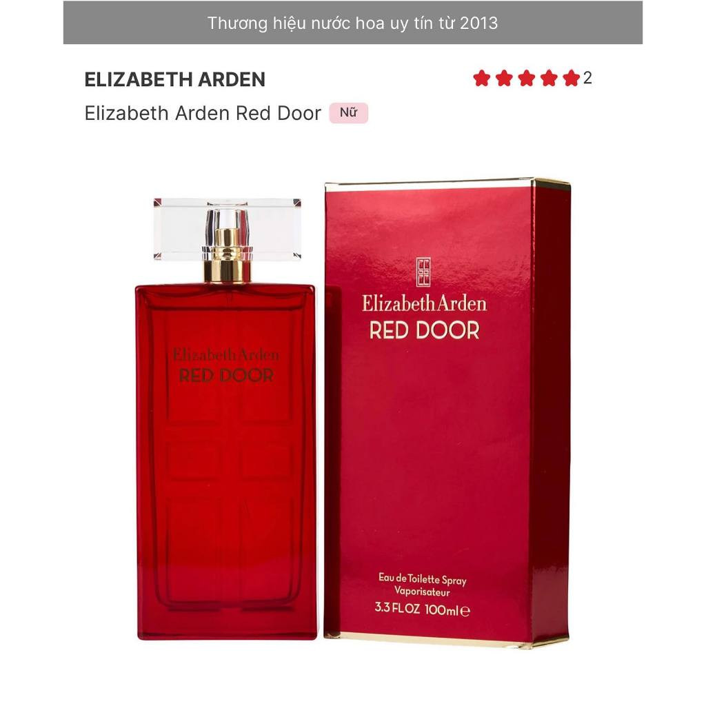 Nước hoa Elizabeth Arden Red Door 100ml
